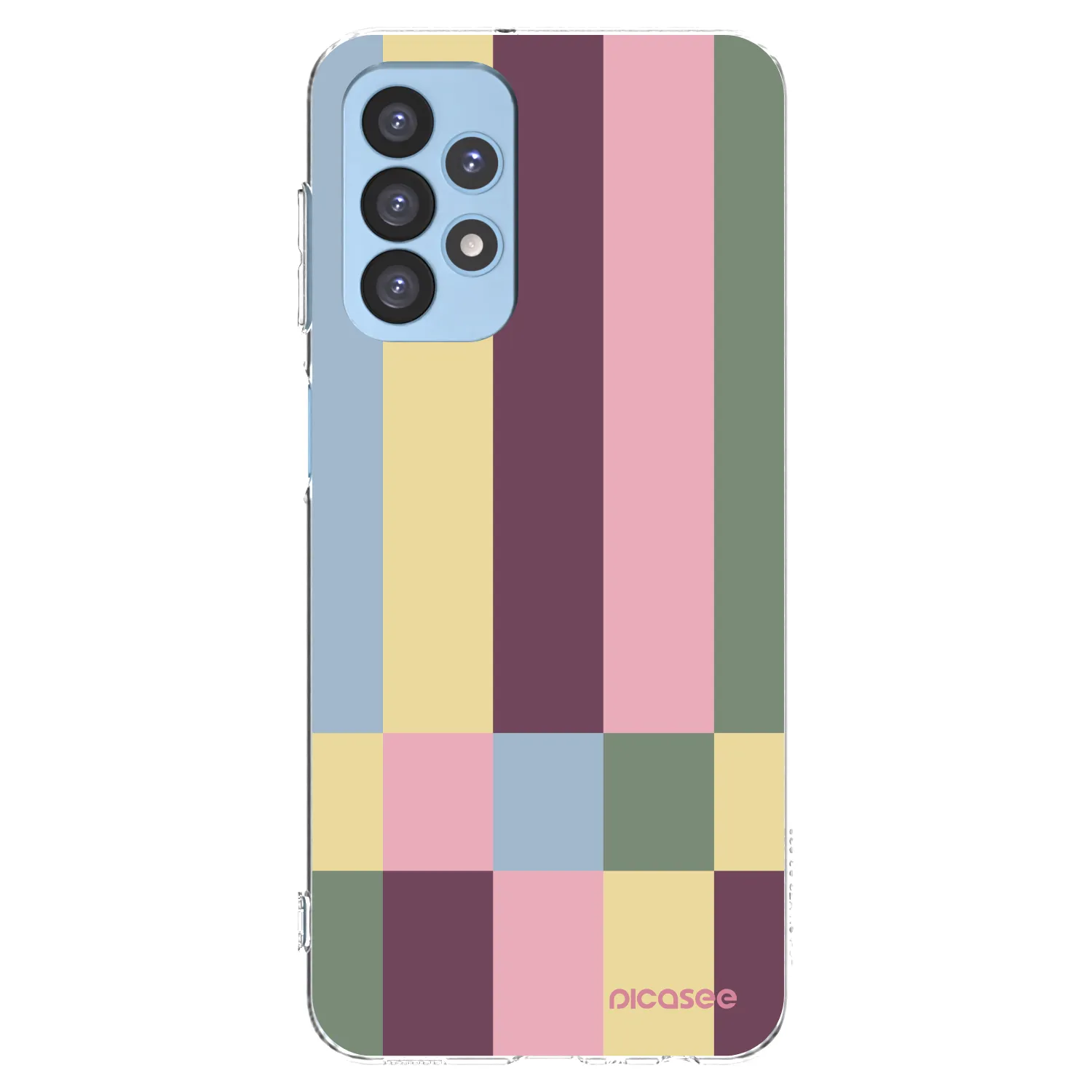 Picasee Samsung Galaxy A23 A235F 4G Hülle - Transparentes Silikon - Lobby tiles