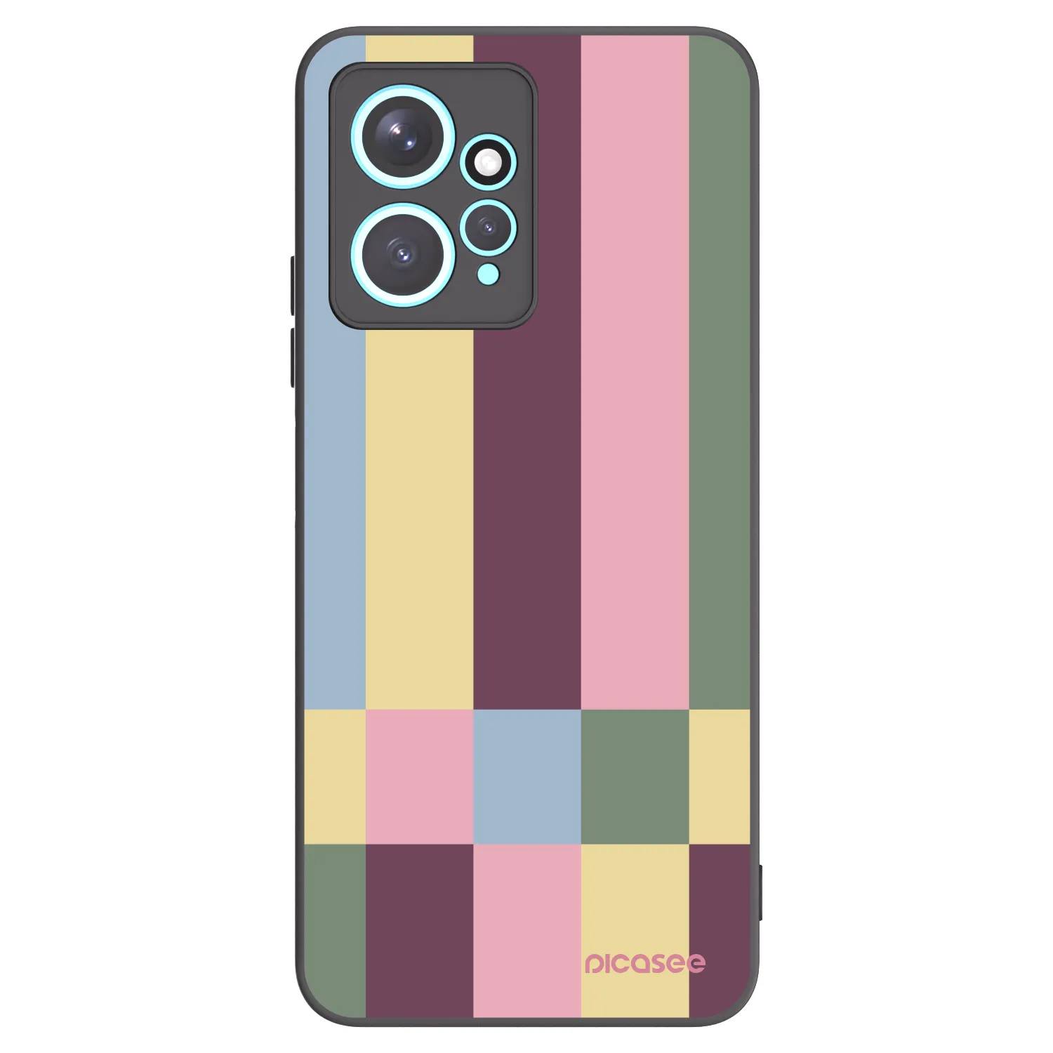 Picasee Xiaomi Redmi Note 12 4G Hülle - Schwarzes Silikon - Lobby tiles