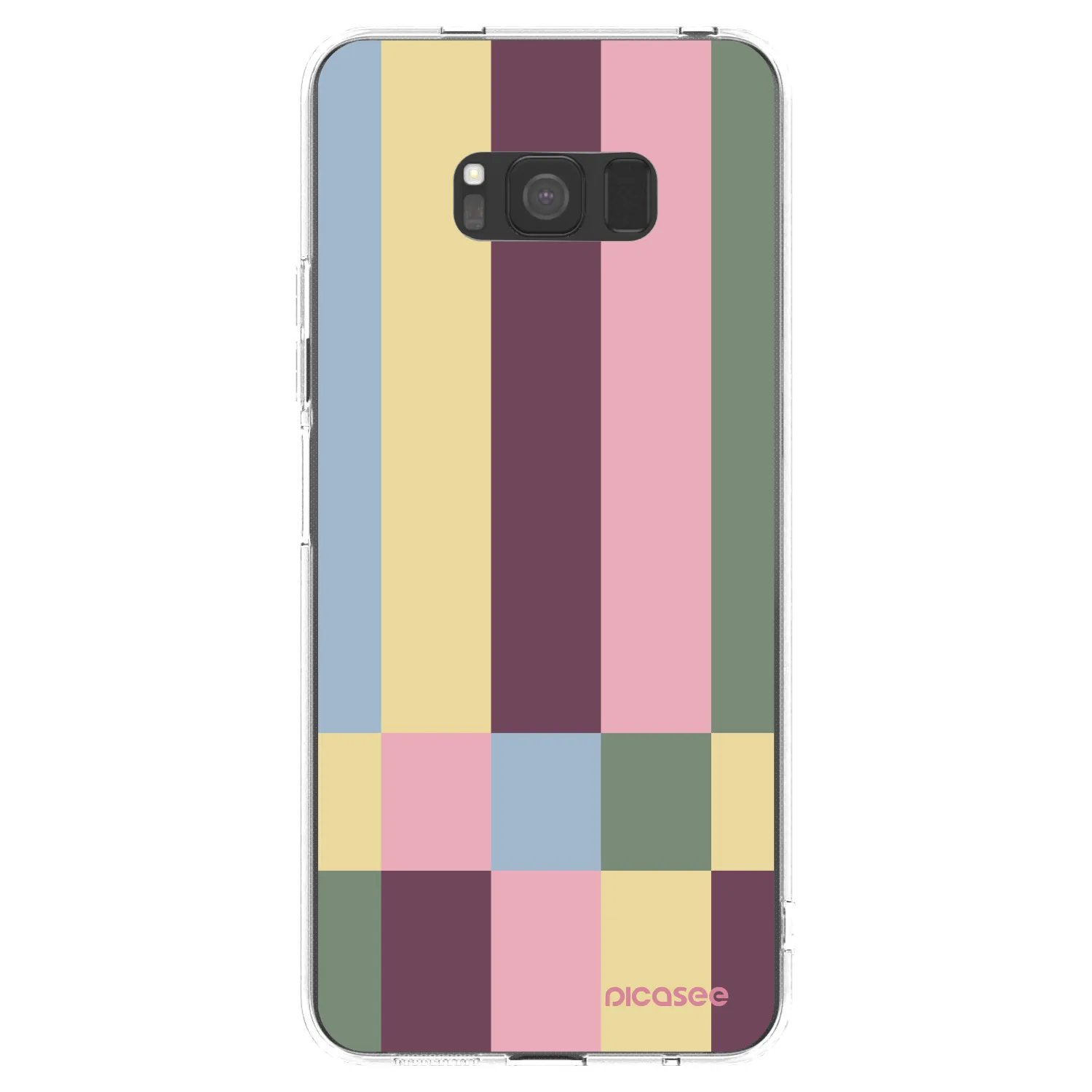 Picasee Samsung Galaxy S8 G950F Hülle - Transparentes Silikon - Lobby tiles