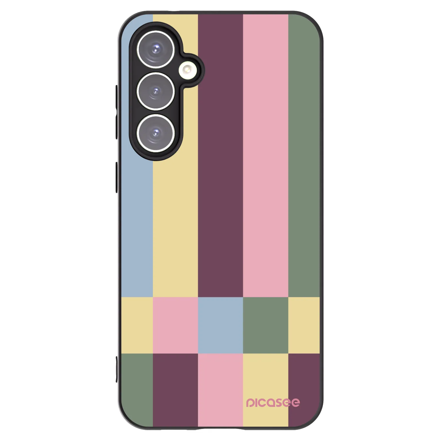Picasee Samsung Galaxy S23 FE S711B Hülle - Schwarzes Silikon - Lobby tiles