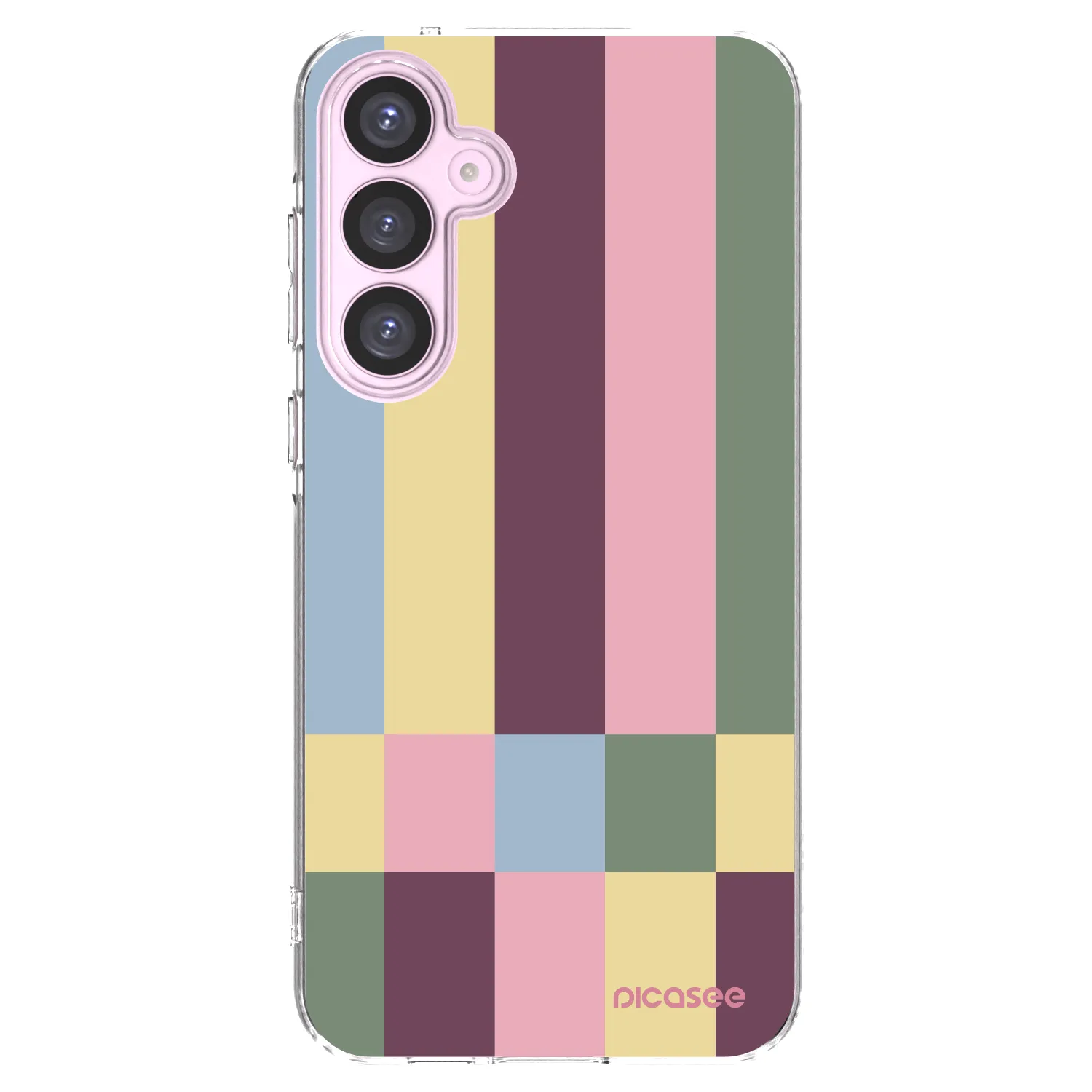 Picasee Samsung Galaxy A55 5G A556B Hülle - Transparentes Silikon - Lobby tiles