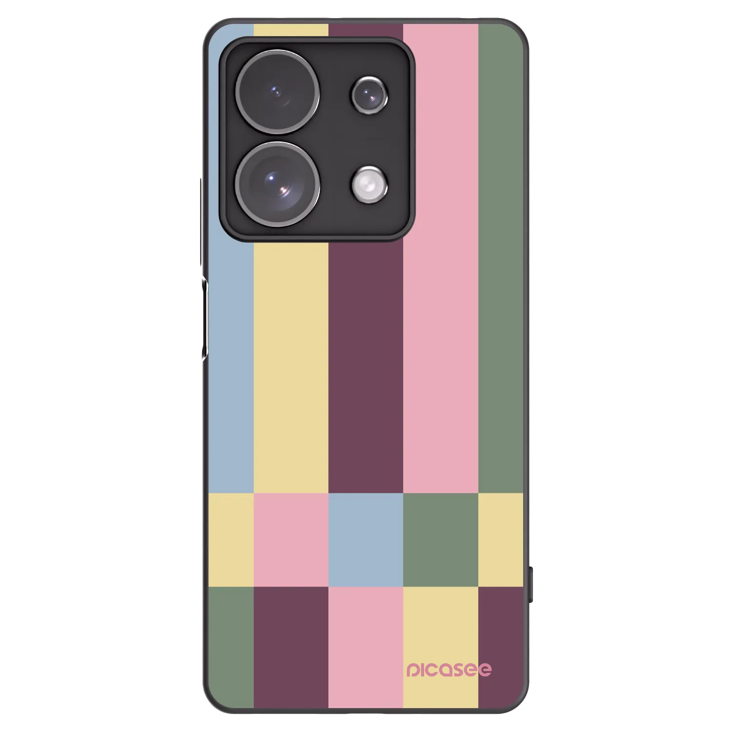 Picasee Xiaomi Redmi Note 13 Pro 4G Hülle - Schwarzes Silikon - Lobby tiles