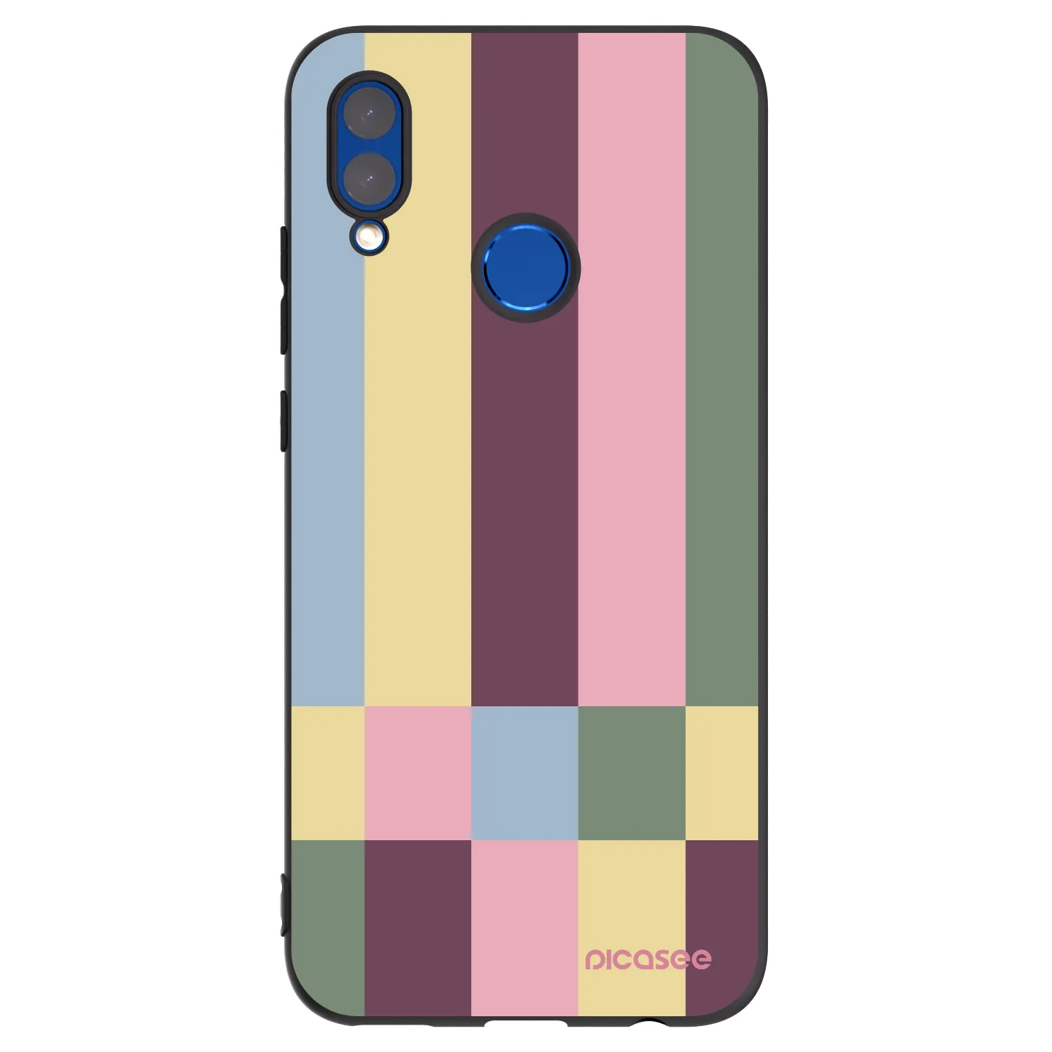 Picasee Huawei P Smart 2019 Hülle - Schwarzes Silikon - Lobby tiles
