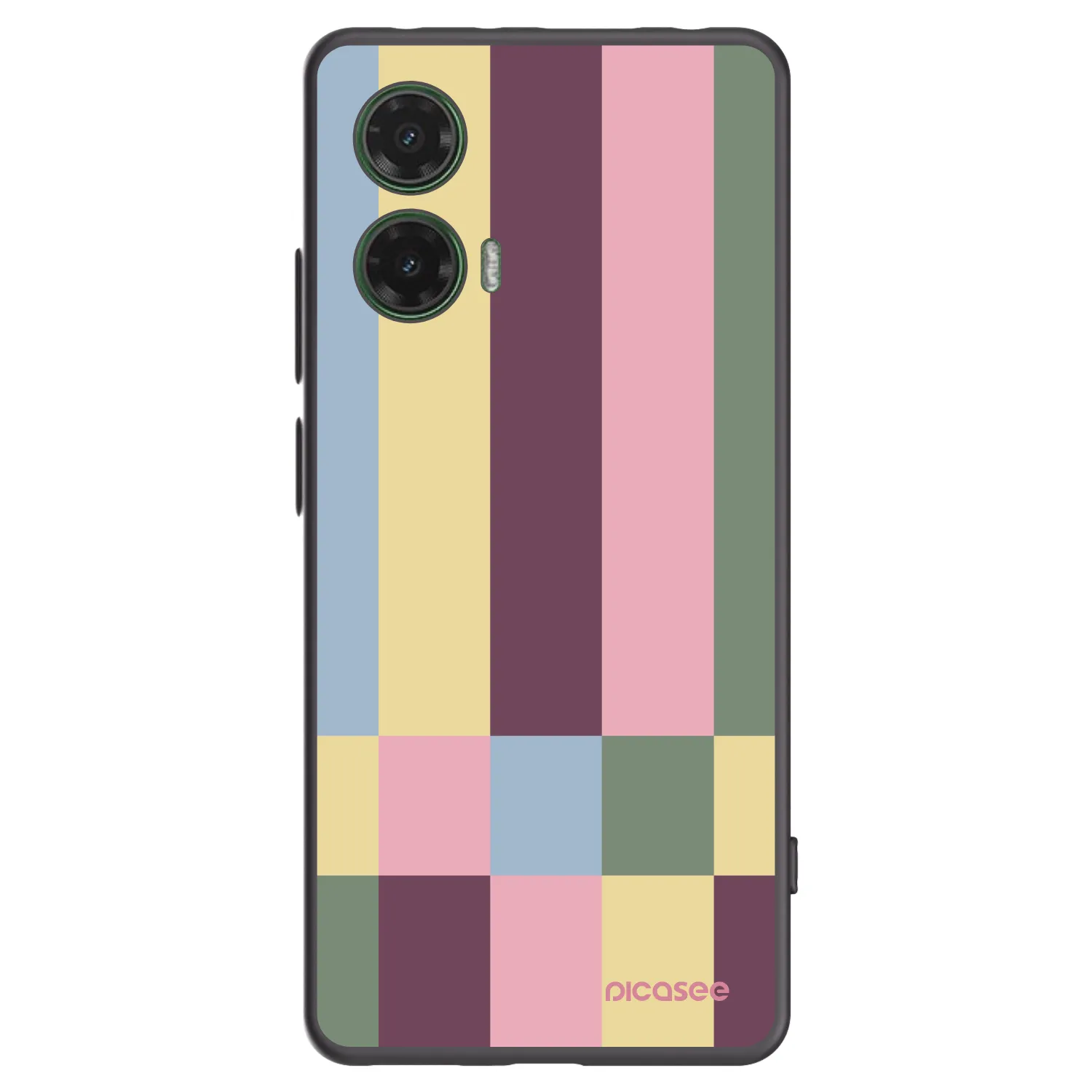 Picasee Motorola Moto G35 5G Hülle - Schwarzes Silikon - Lobby tiles