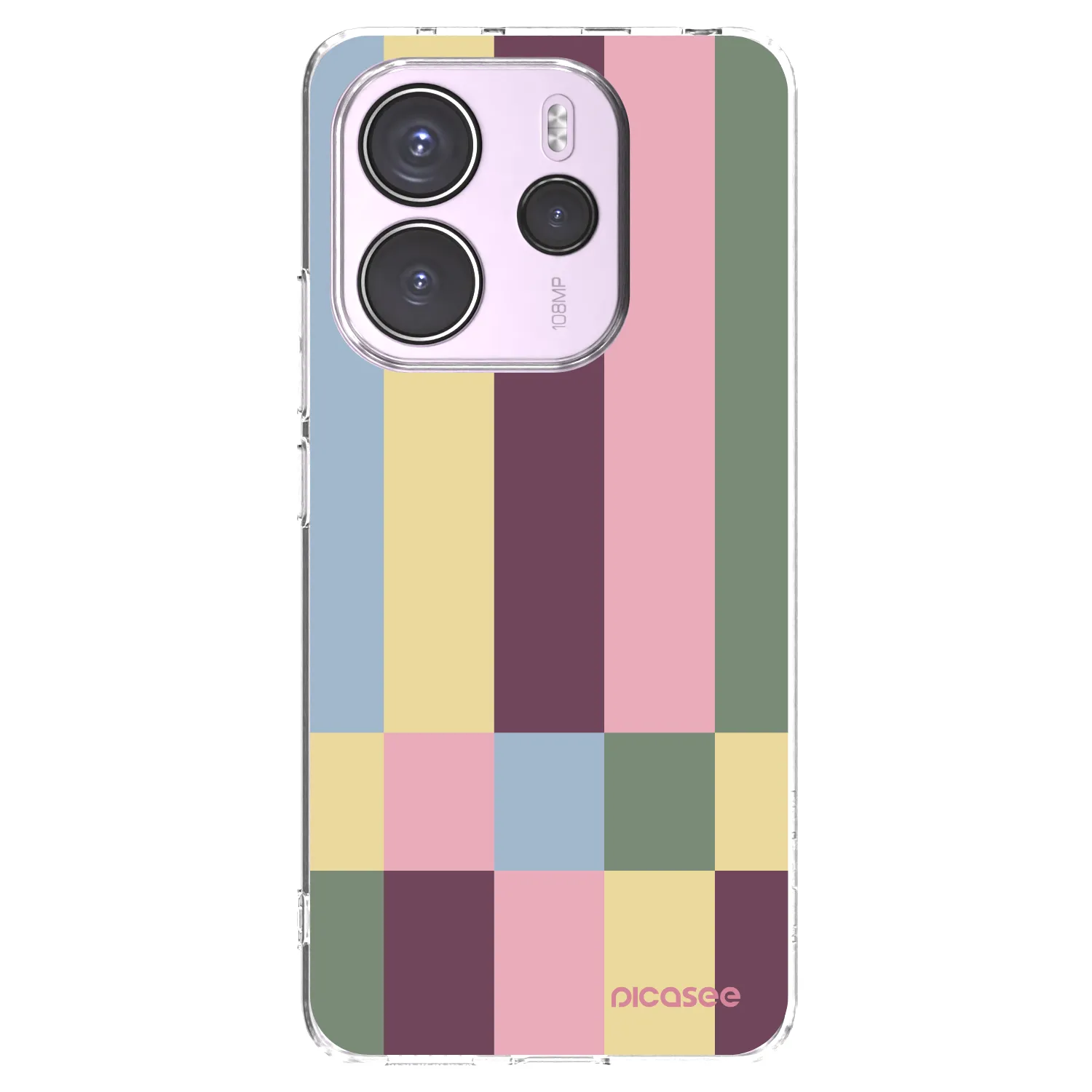 Picasee Xiaomi Redmi Note 14 4G Hülle - Transparentes Silikon - Lobby tiles