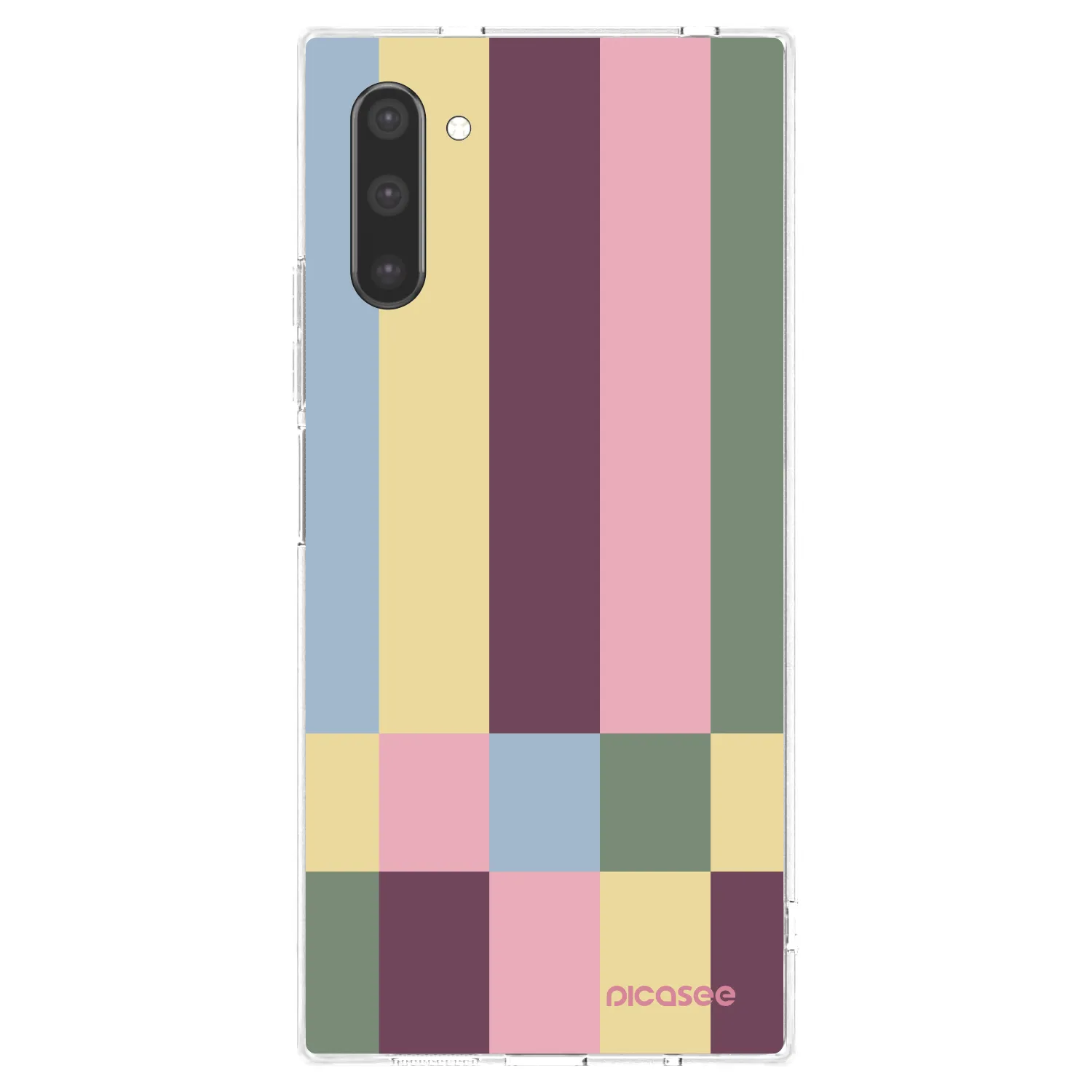 Picasee Samsung Galaxy Note 10 N970F Hülle - Transparentes Silikon - Lobby tiles
