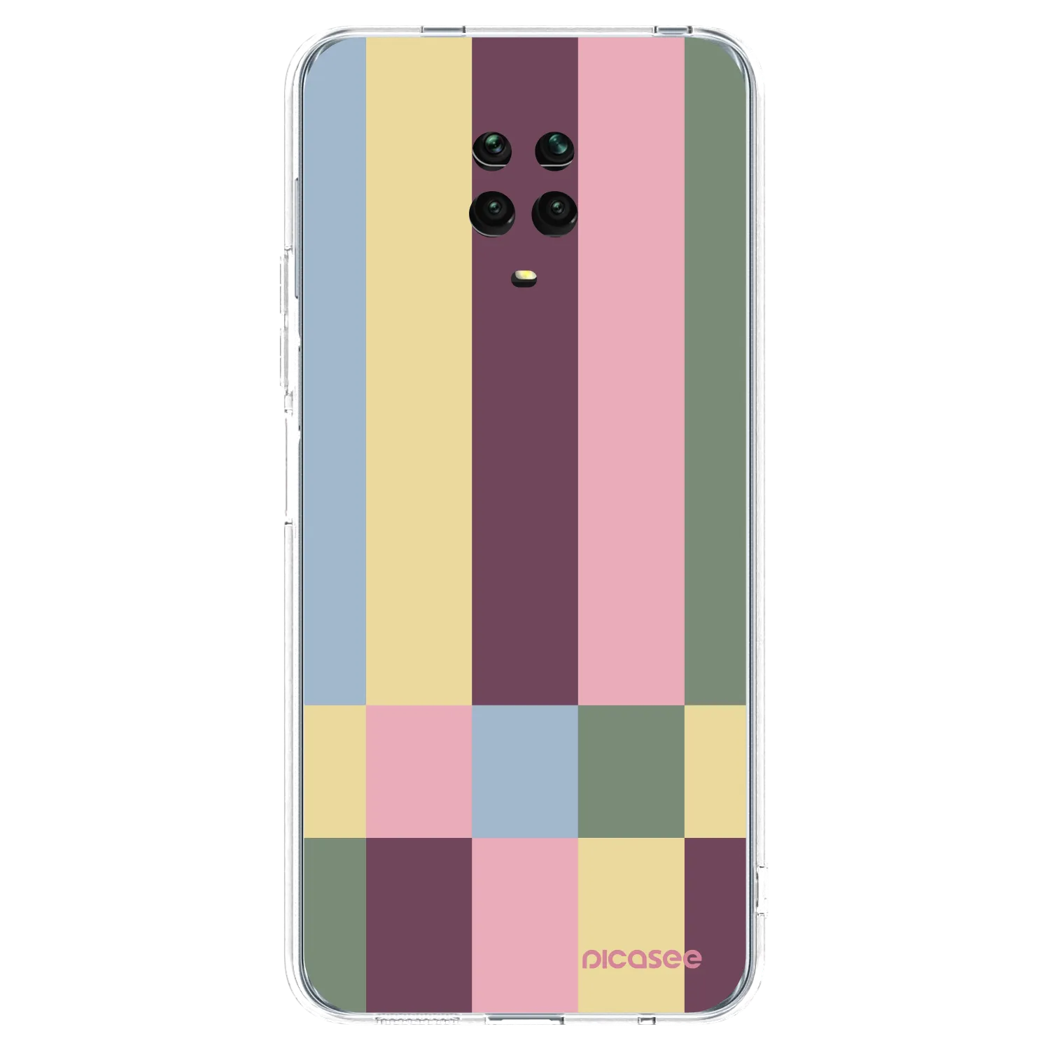 Picasee Xiaomi Redmi Note 9S Hülle - Transparentes Silikon - Lobby tiles