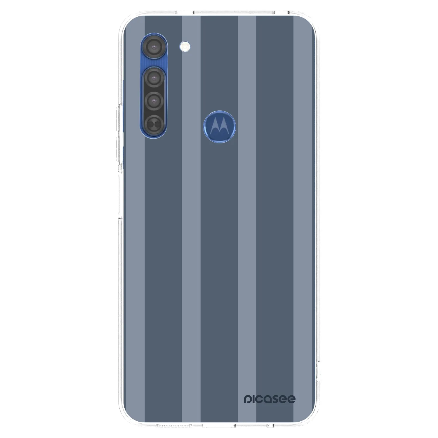 Picasee Motorola Moto G8 Hülle - Transparentes Silikon - Midnight lounge