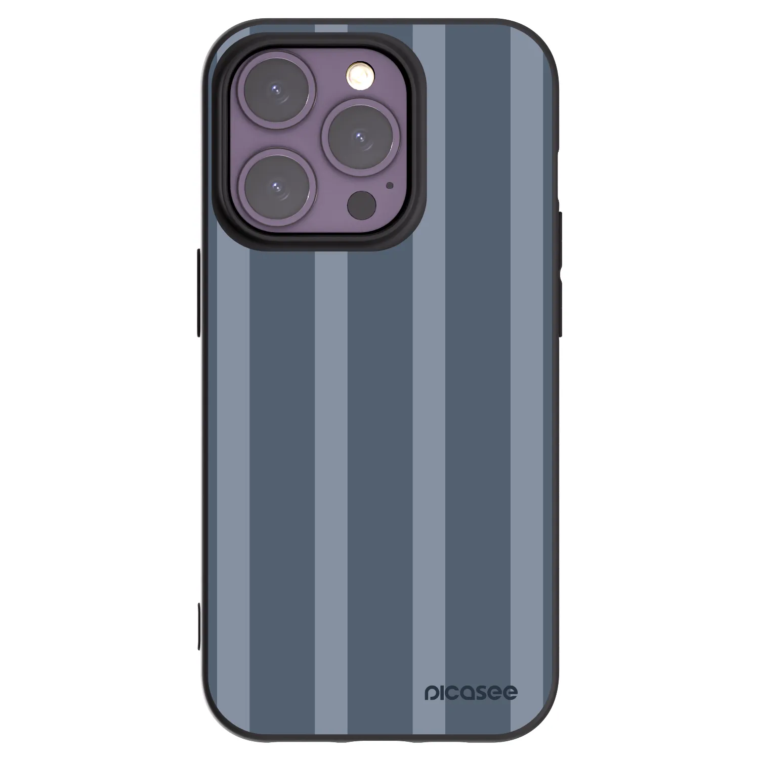 Picasee Apple iPhone 14 Pro Hülle - Schwarzes Silikon - Midnight lounge