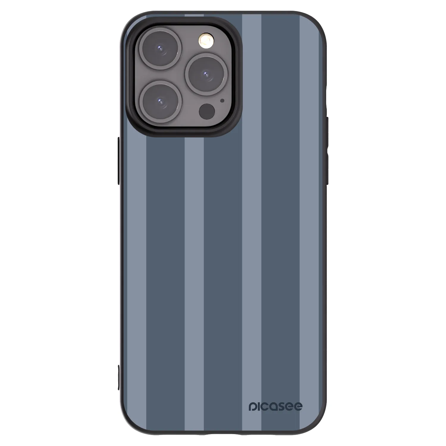 Picasee Apple iPhone 15 Pro Max Hülle - Schwarzes Silikon - Midnight lounge