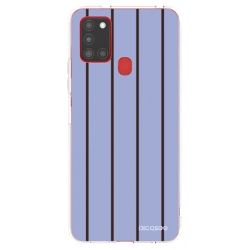 Picasee Samsung Galaxy A21s Hülle - Transparentes Silikon - Poolside member