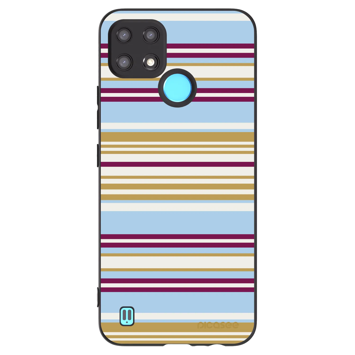 Picasee Realme C21 Hülle - Schwarzes Silikon - Souvenir