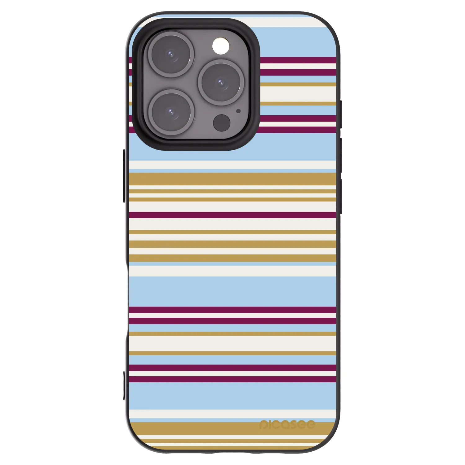 Picasee Apple iPhone 16 Pro Hülle - Schwarzes Silikon - Souvenir