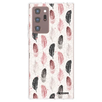 Picasee Samsung Galaxy Note 20 Ultra Hülle - Transparentes Silikon - Feder 2