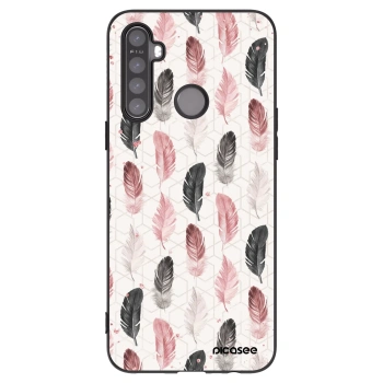 Picasee Realme 5 Hülle - Schwarzes Silikon - Feder 2