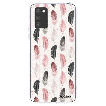 Picasee Samsung Galaxy A02s A025G Hülle - Transparentes Silikon - Feder 2