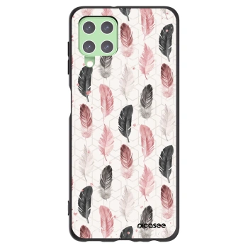 Picasee Samsung Galaxy A22 A225F 4G Hülle - Schwarzes Silikon - Feder 2