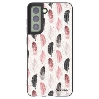Picasee Samsung Galaxy S21 FE 5G Hülle - Schwarzes Silikon - Feder 2