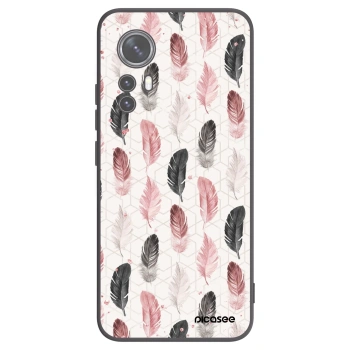 Picasee Xiaomi 12 Hülle - Schwarzes Silikon - Feder 2