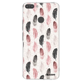 Picasee Huawei P Smart Hülle - Transparentes Silikon - Feder 2