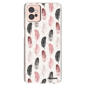 Picasee Motorola Moto G32 Hülle - Transparentes Silikon - Feder 2