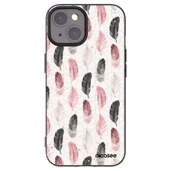 Picasee Apple iPhone 15 Hülle - Schwarzes Silikon - Feder 2