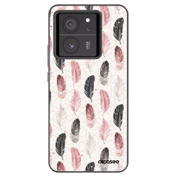 Picasee Xiaomi 13T Hülle - Schwarzes Silikon - Feder 2