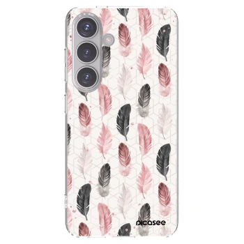 Picasee Samsung Galaxy S24 S921B 5G Hülle - Transparentes Silikon - Feder 2