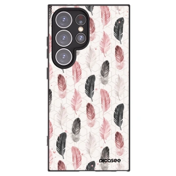 Picasee Samsung Galaxy S24 Ultra S928B 5G Hülle - Schwarzes Silikon - Feder 2
