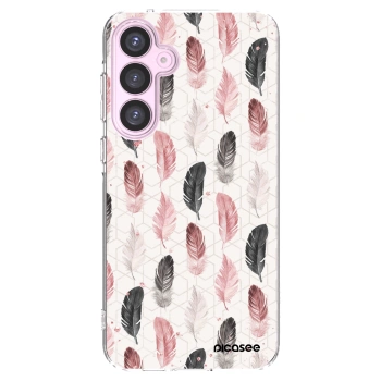 Picasee Samsung Galaxy A55 5G A556B Hülle - Transparentes Silikon - Feder 2