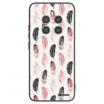 Picasee Realme 12 Pro 5G Hülle - Schwarzes Silikon - Feder 2