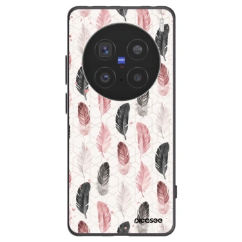 Picasee Vivo X200 Pro Hülle - Schwarzes Silikon - Feder 2