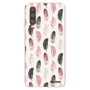 Picasee Huawei P30 Hülle - Transparentes Silikon - Feder 2
