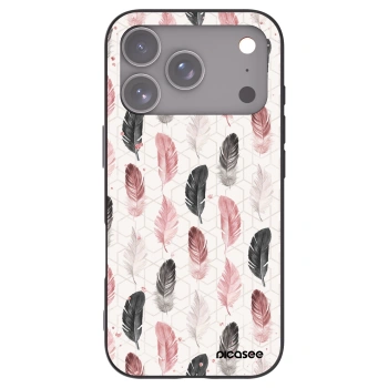 Picasee Apple iPhone 17 Pro Hülle - Schwarzes Silikon - Feder 2