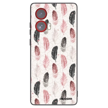 Picasee Motorola Edge 50 Fusion Hülle - Schwarzes Silikon - Feder 2