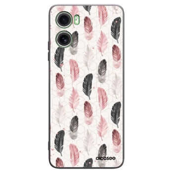 Picasee Motorola Moto G06 Hülle - Schwarzes Silikon - Feder 2