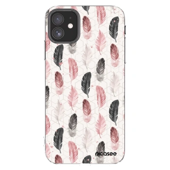 Picasee Apple iPhone 11 Hülle - Transparentes Silikon - Feder 2