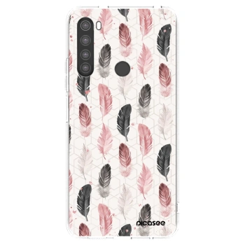 Picasee Xiaomi Redmi Note 8 Hülle - Transparentes Silikon - Feder 2