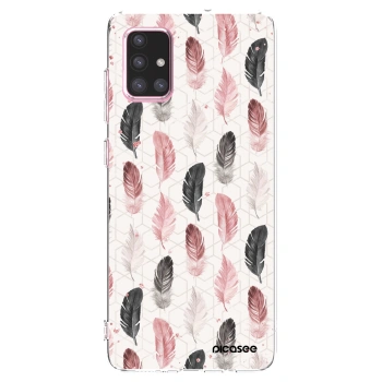 Picasee Samsung Galaxy A71 A715F Hülle - Transparentes Silikon - Feder 2