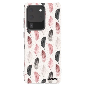 Picasee Samsung Galaxy S20 Ultra 5G G988F Hülle - Transparentes Silikon - Feder 2