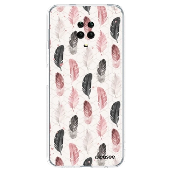 Picasee Xiaomi Redmi Note 9 Pro Hülle - Transparentes Silikon - Feder 2