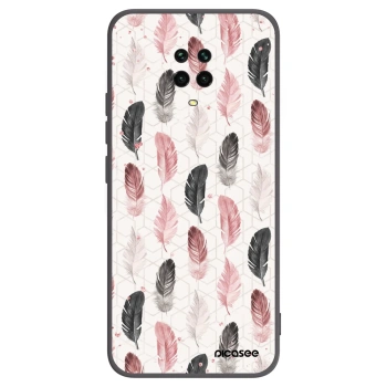 Picasee Xiaomi Redmi Note 9 Pro Hülle - Schwarzes Silikon - Feder 2