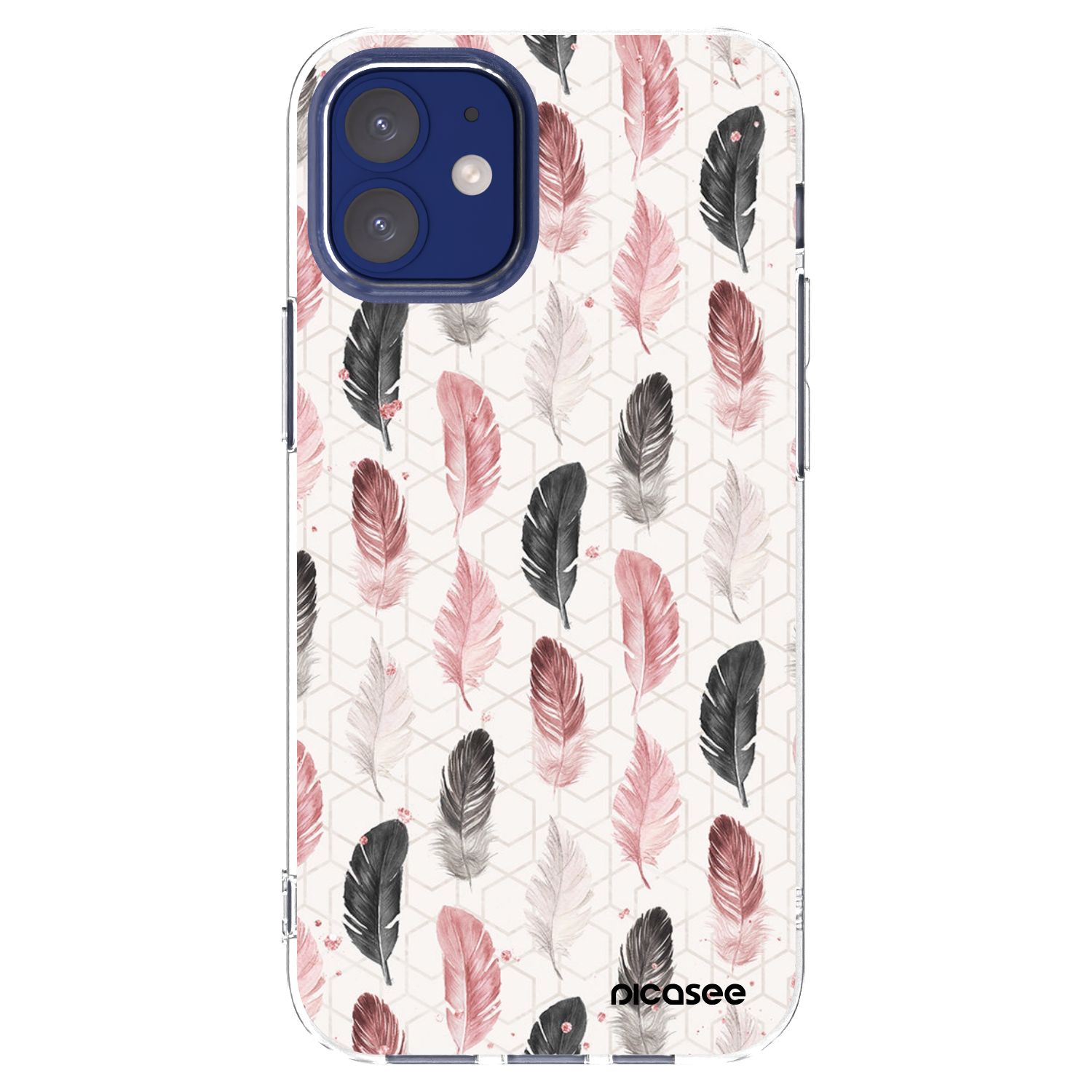 Picasee Apple iPhone 12 mini Hülle - Transparentes Silikon - Feder 2