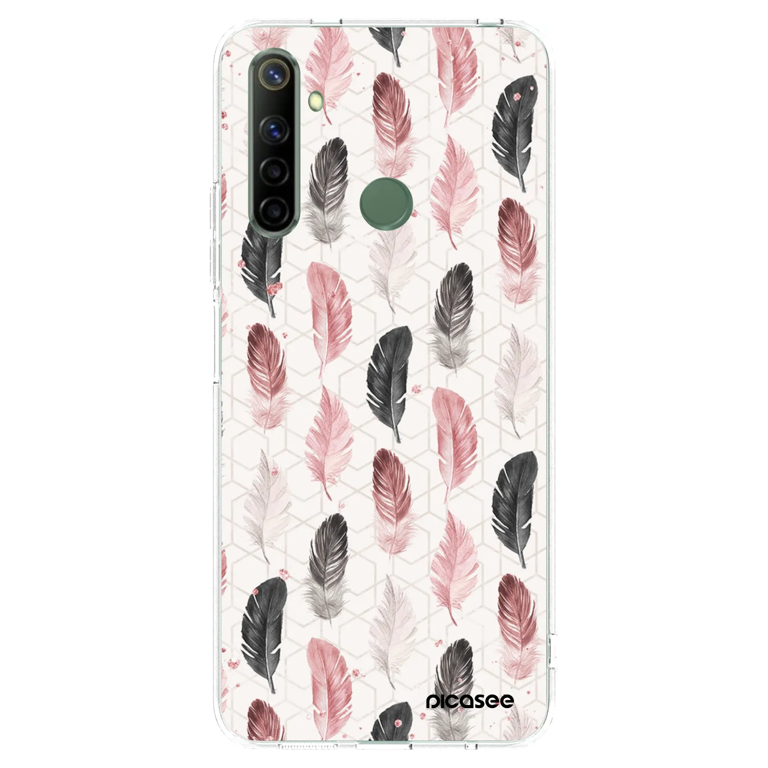 Picasee Realme 6i Hülle - Transparentes Silikon - Feder 2