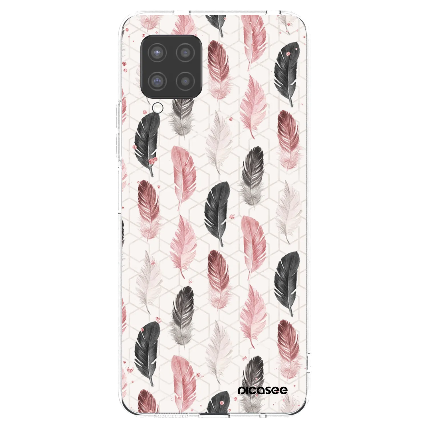 Picasee Samsung Galaxy A42 A426B Hülle - Transparentes Silikon - Feder 2