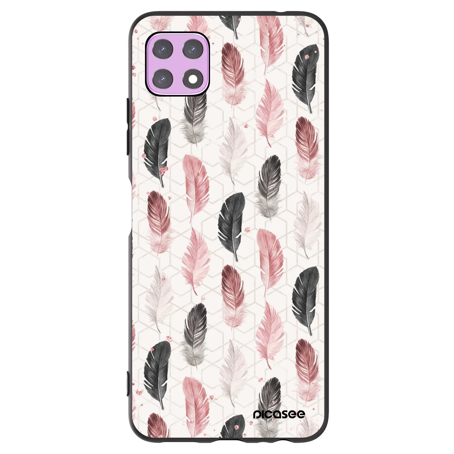 Picasee Samsung Galaxy A22 A226B 5G Hülle - Schwarzes Silikon - Feder 2