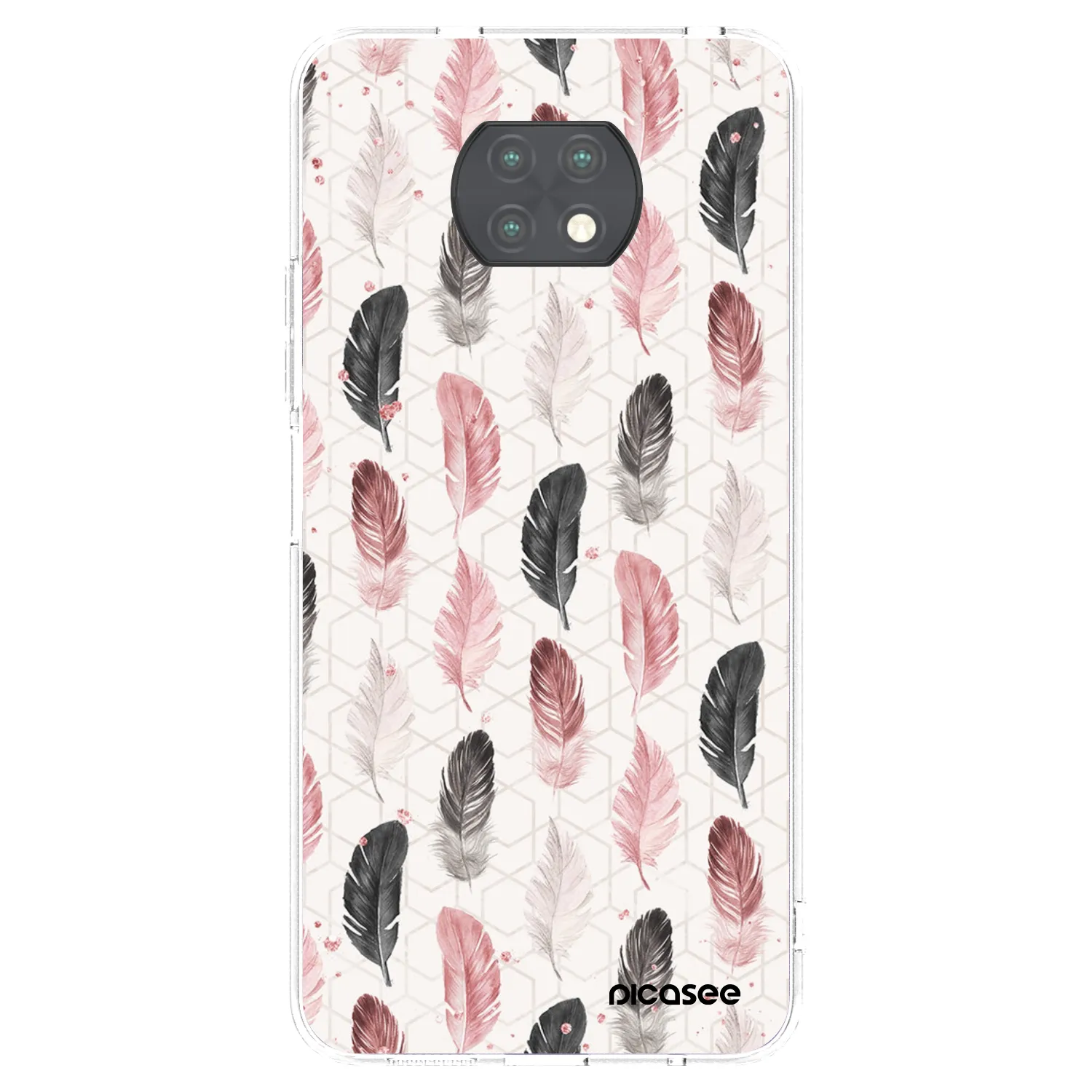 Picasee Xiaomi Redmi Note 9T Hülle - Transparentes Silikon - Feder 2