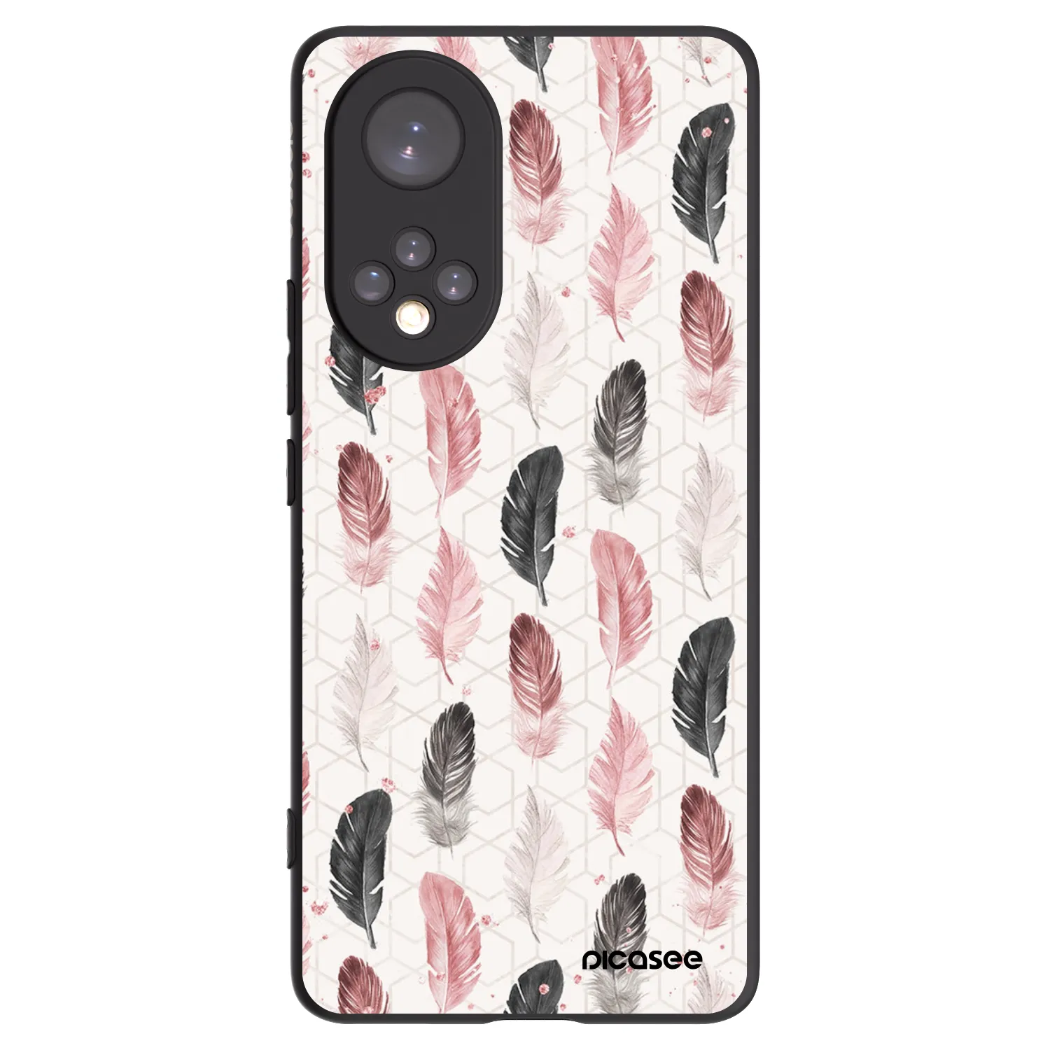 Picasee Huawei Nova 9 Hülle - Schwarzes Silikon - Feder 2