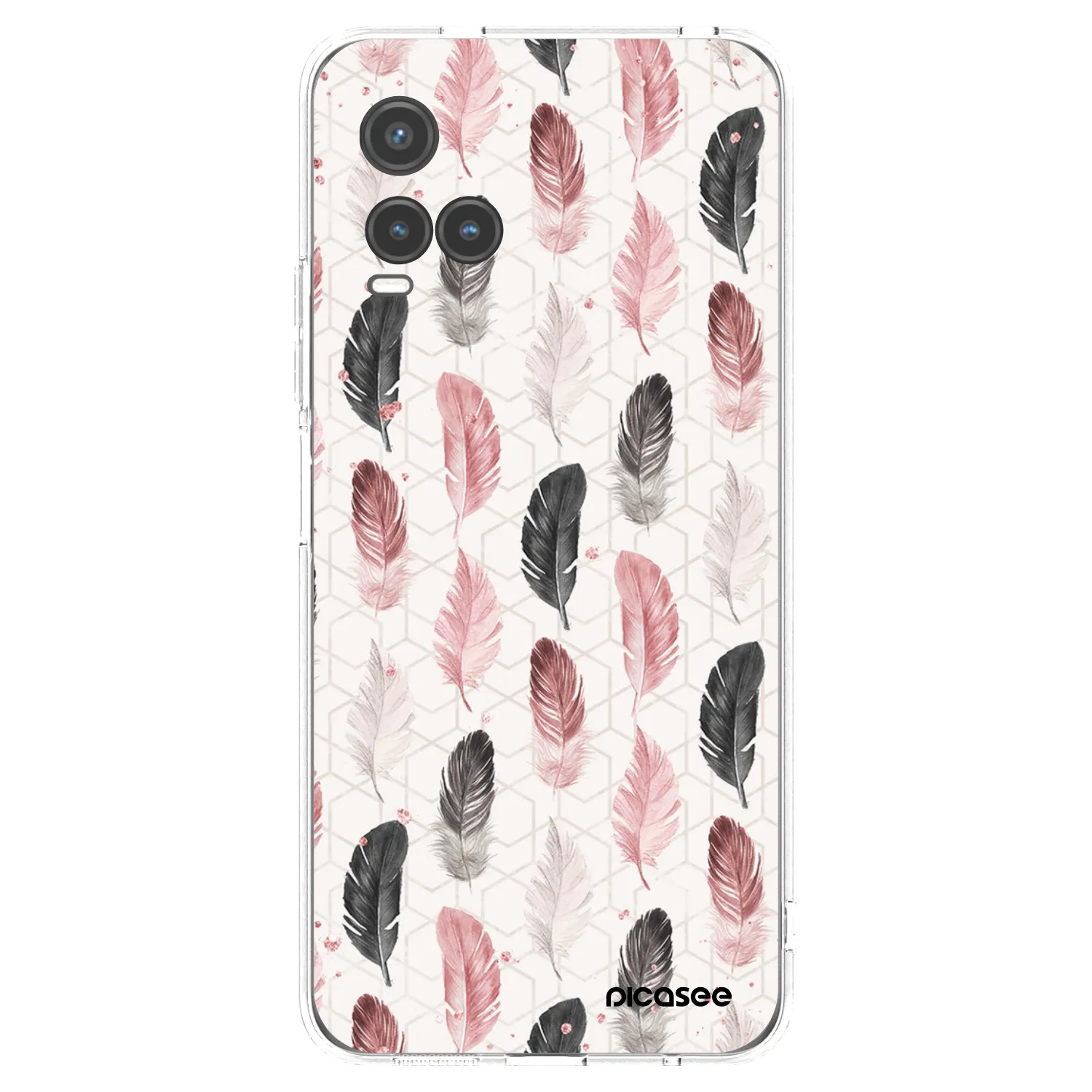 Picasee Vivo Y33s Hülle - Transparentes Silikon - Feder 2