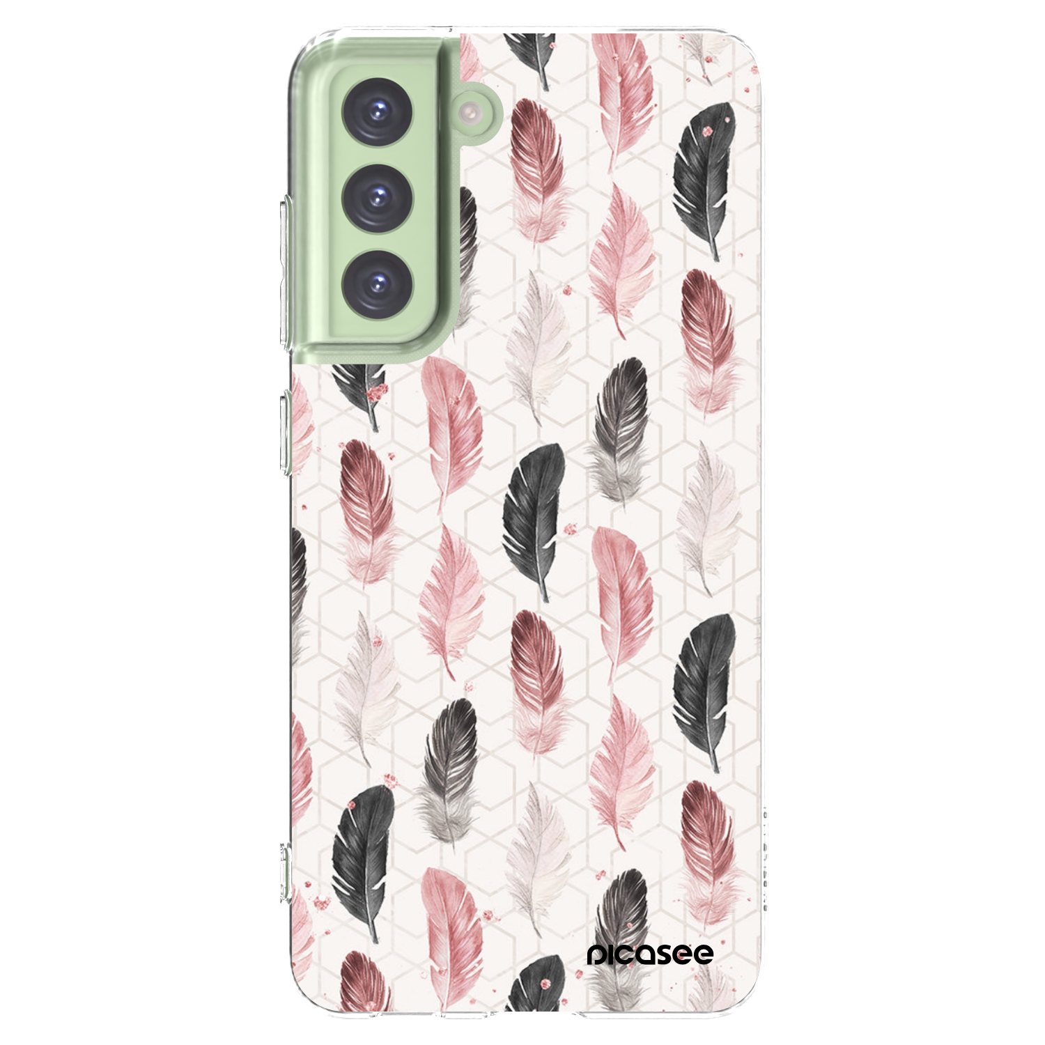 Picasee Samsung Galaxy S21 FE 5G Hülle - Transparentes Silikon - Feder 2